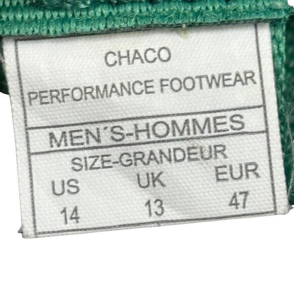 Chaco Chillos Slide Navy Green Mens Sandals Sporty Summer Shoes Flip Flops sz 14 main image 9